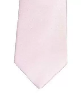 Cavani Pink Plain Satin Tie Set