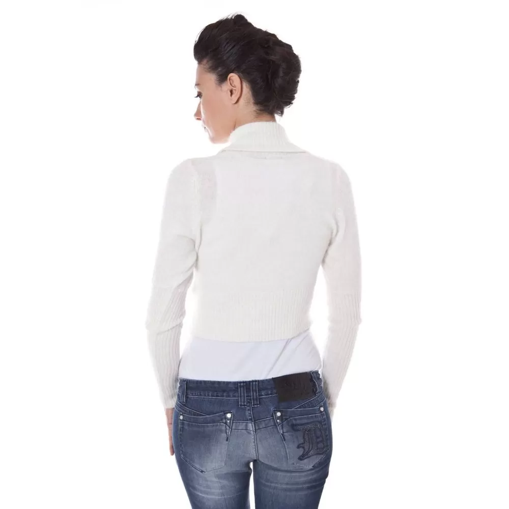 Datch White Wool Women's Sweater