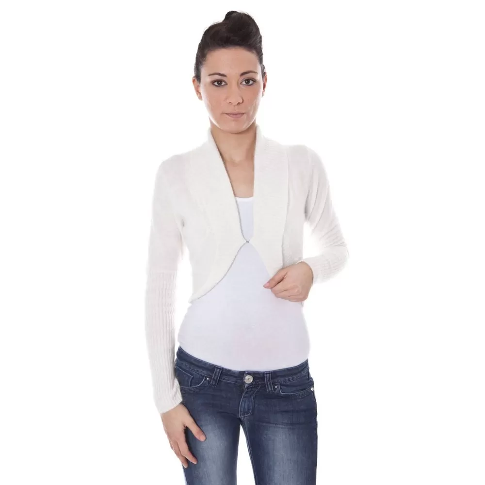 Datch White Wool Women's Sweater