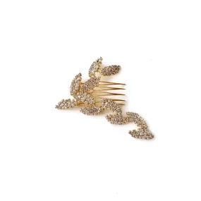 Hanging Foliage Comb, Gold