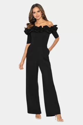 Off The Shoulder Ruffle Jumpsuit